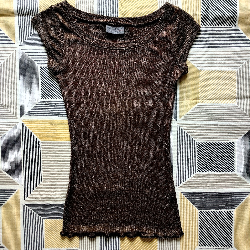 Michael Stars Cap Sleeve Stretchy Top